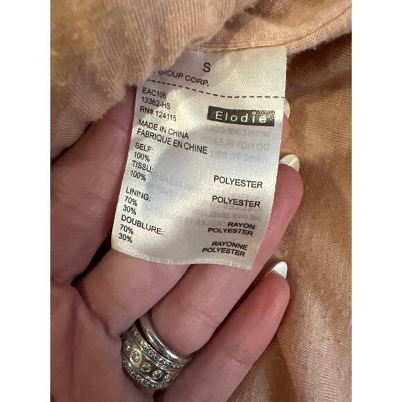 Elodie Fleece Pullover 1/4 Zip Top Pink Womens Small - Picture 3 of 4